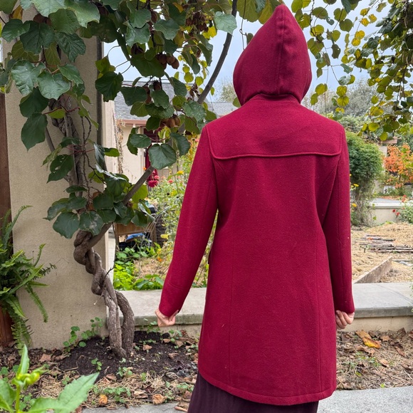 Vintage Andrea Collection Red 100% Wool Coat - Picture 6 of 9